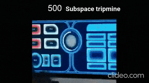 500 subspace tripmine is displayed on a black background
