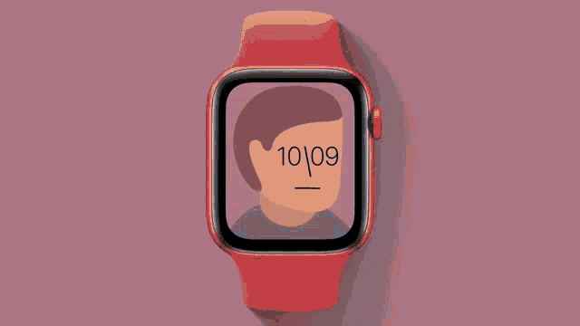 a smart watch displays the time as 10:10