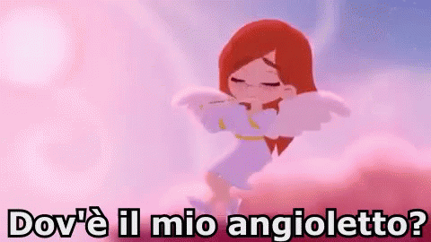 Angioletto Sei Il Mio Angioletto Amore GIF - Little Angel Cherub Love GIFs