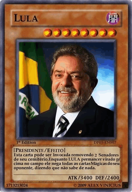 a card that says lula on the top of it