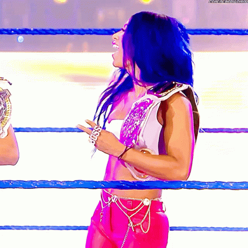 Sasha Banks Womens Tag Team Champions GIF - Sasha Banks Womens Tag Team Champions Yay GIFs