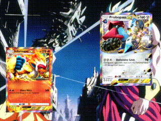 a pokemon card with probopass on it