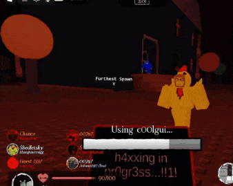 a screenshot of a video game with the words using coolgui at the top
