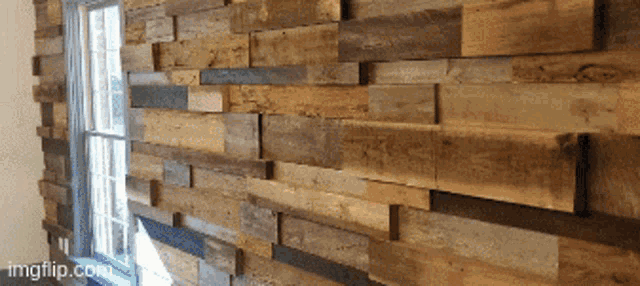 a picture of a wooden wall with imgflip.com at the bottom of the image