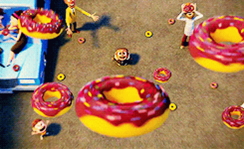 Cloudy With A Chance Of Meatballs Dounts GIF - Cloudy With A Chance Of Meatballs Dounts GIFs
