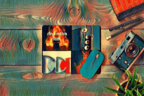 a wooden table with a book called amsterdam talk on it
