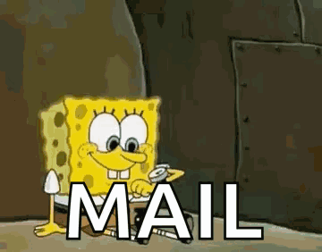 Sponge Bob Snail Mail GIF - Sponge Bob Snail Mail Surprised GIFs