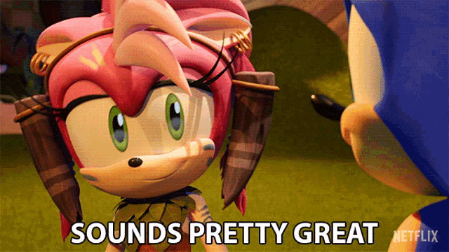 a cartoon character says sounds pretty great in front of a cartoon character