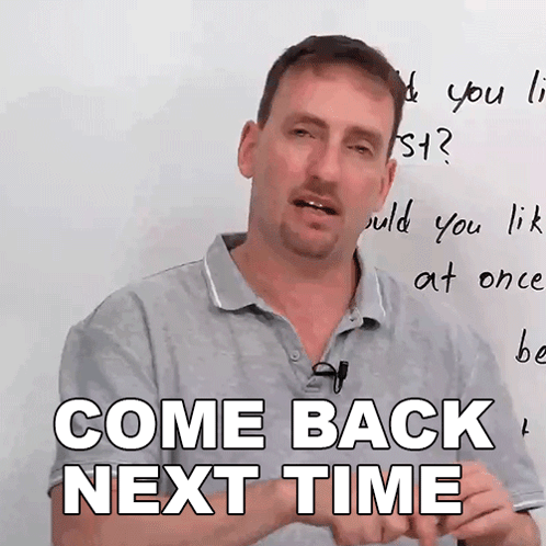 Come Back Next Time Adam GIF - Come Back Next Time Adam Engvid GIFs
