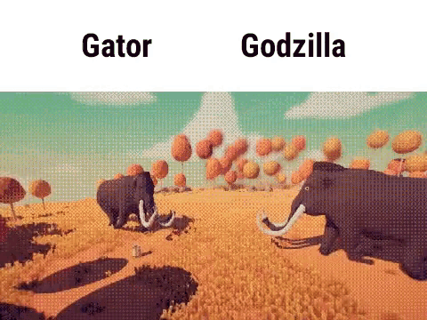 Mammoth Gator GIF - Mammoth Gator Godzilla GIFs