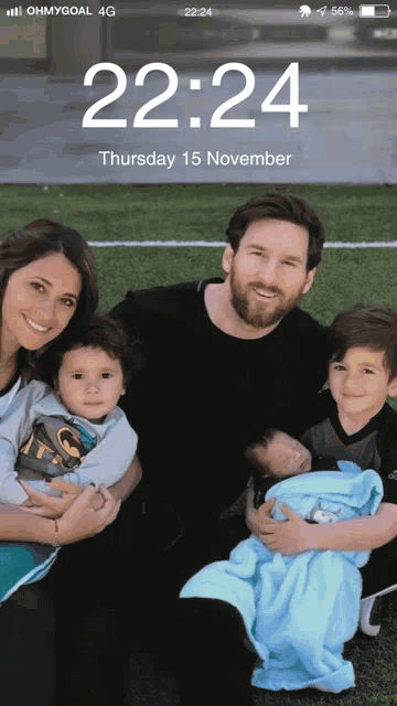 a phone screen shows the time as 22:24