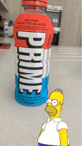 Homer Simpson Simpsons GIF - Homer Simpson Simpsons Prime Drink GIFs