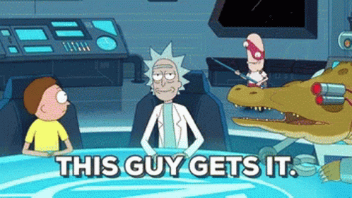 Rick And Morty This Guy Gets It GIF - Rick And Morty This Guy Gets It Got It GIFs