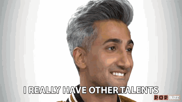 a man says i really have other talents in front of a pop buzz logo