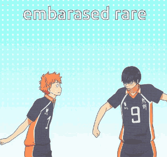 a picture of two volleyball players with the number 9 on their jerseys