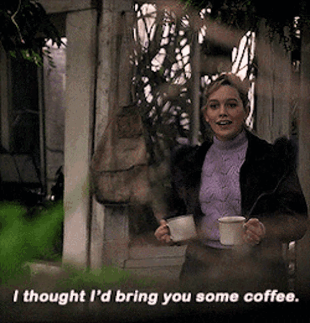 The Haunting Of Bly Manor Dani Clayton GIF - The Haunting Of Bly Manor Dani Clayton I Thought Id Bring You Some Coffee GIFs