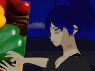 a girl with a tattoo on her neck that says ' scp ' on it