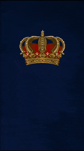 a red and gold emblem with a crown and the words que sabor below it