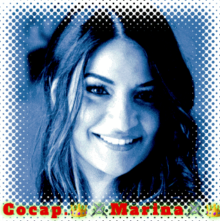 a picture of a smiling woman with the words cocap marina below her