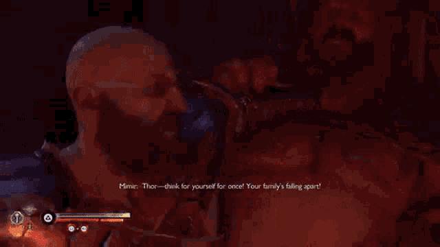 a video game is being played in a dark room with fire and water coming out of it .