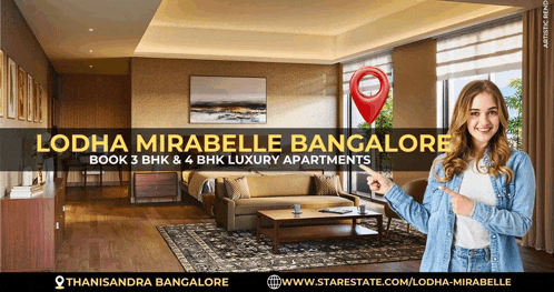 lodha mirabelle bangalore book 3 bhk & 4 bhk luxury apartment