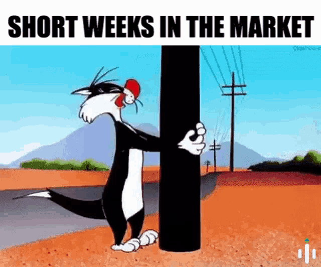 sylvester the cat is hugging a telephone pole .