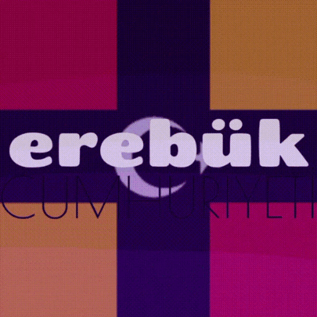 a logo for erebuk cumhuriyeti with a crescent moon in the center