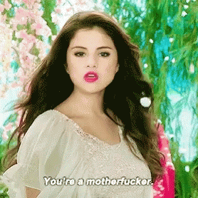 Selena Gomez Youreamotherfucker GIF - Selena Gomez Youreamotherfucker Motherfucker GIFs