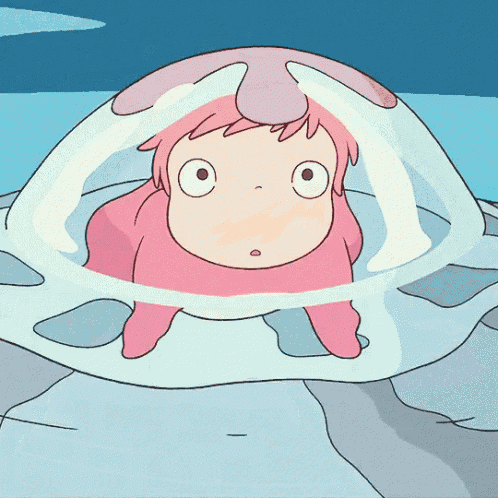 a cartoon drawing of a girl in a pink outfit