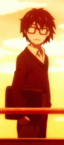 Anime Wind Hair Kiriyama Stare Sunset GIF - Anime Wind Hair Kiriyama Stare Sunset GIFs