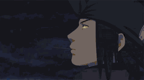 a yellow light is shining in the dark sky