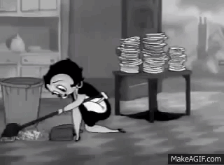 Betty Boop Cleaning GIF - Betty Boop Cleaning Messy GIFs