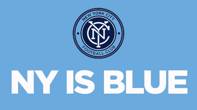 a logo for the new york city football club is shown