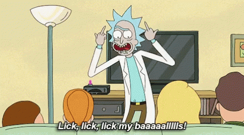 Rick And Morty Lick GIF - Rick And Morty Lick Balls GIFs