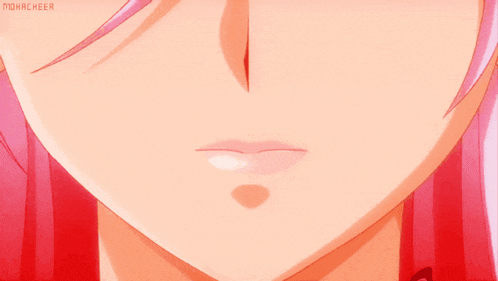 a close up of a woman 's face with monarcheer written on the bottom right