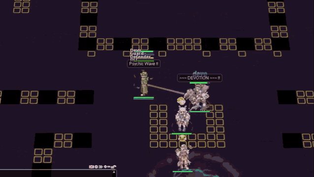a screenshot of a video game that says devotion on the top left