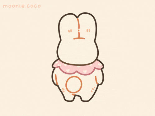 a drawing of a bunny with the words thank you on the bottom