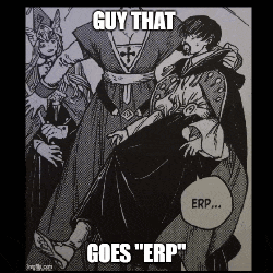 a black and white drawing of a man carrying a woman with the caption guy that goes erp
