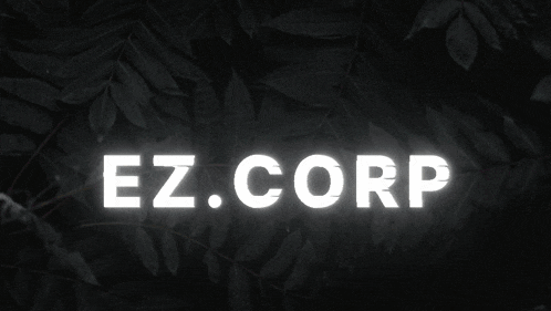 a black background with the words ez.corp.co written in yellow
