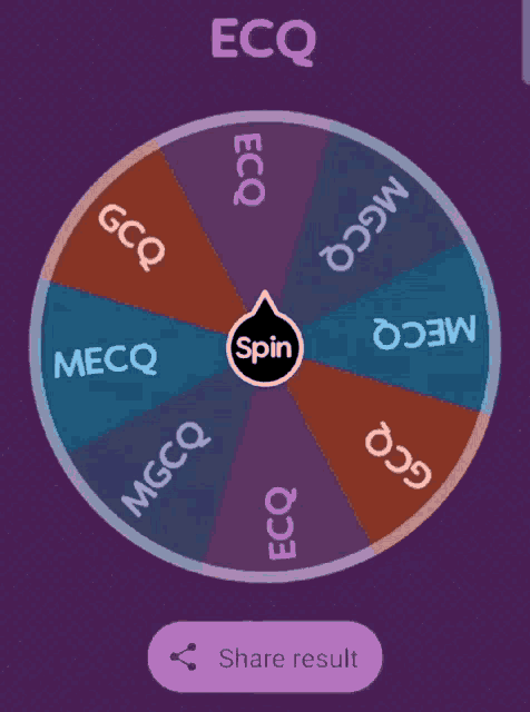 a spinning wheel with the word mgcq in the middle