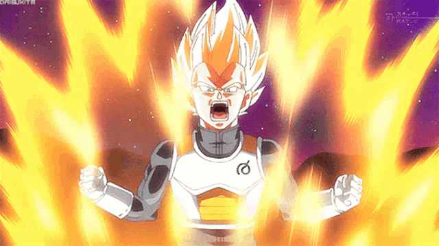 a cartoon character with the letter o on his chest is surrounded by fire