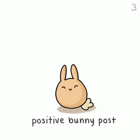Positive Vibes Bunny GIF - Positive Vibes Bunny Rabbit GIFs