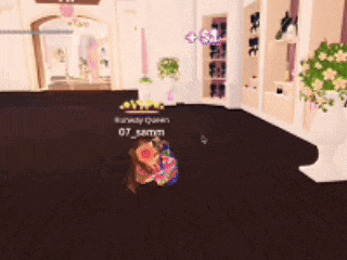 a girl is laying on the floor in a room with a display of shoes for $ 1