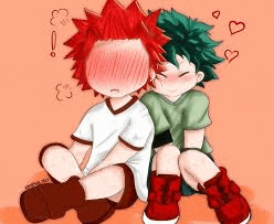 a drawing of two young boys sitting next to each other on the floor .
