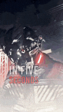 a poster for in five seconds shows a man in a black helmet