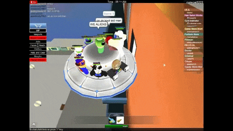 a screenshot of a video game with the words we aliens on the screen