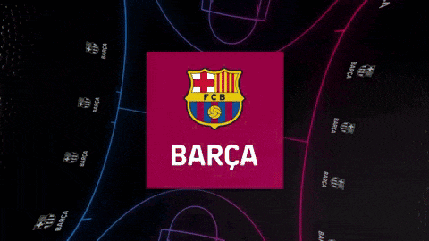 a poster for barcelona and arca with a soccer logo