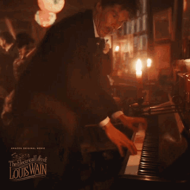 Playing Piano Louis Wain GIF - Playing Piano Louis Wain Benedict Cumberbatch GIFs