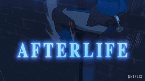 a netflix ad for a life shows a person holding a cup of coffee