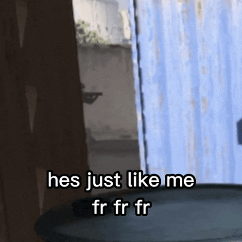 a screenshot of a video game with the words hes just like me fr fr fr